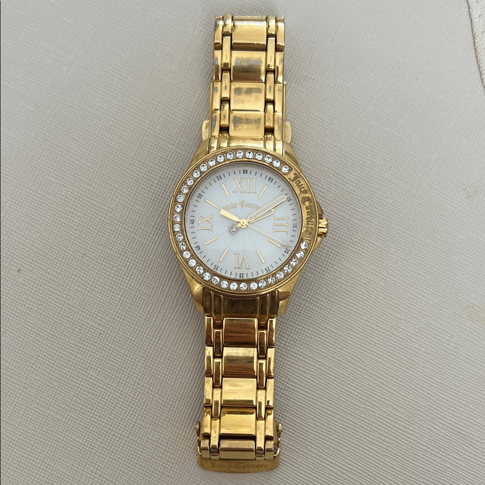 Vintage Juicy couture Gold Women's Watch with Crystal Accents